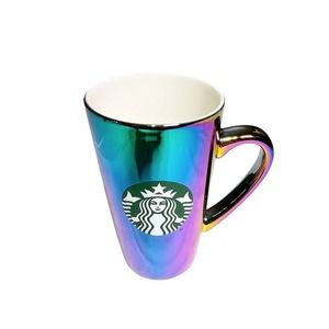 Starbucks Coffee Mug 16oz Rainbow Holographic Iridescent Oil Slick 2022 Holiday
